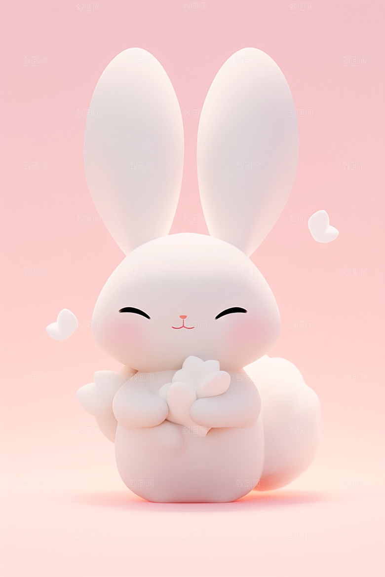 CG小兔子立体3D模型