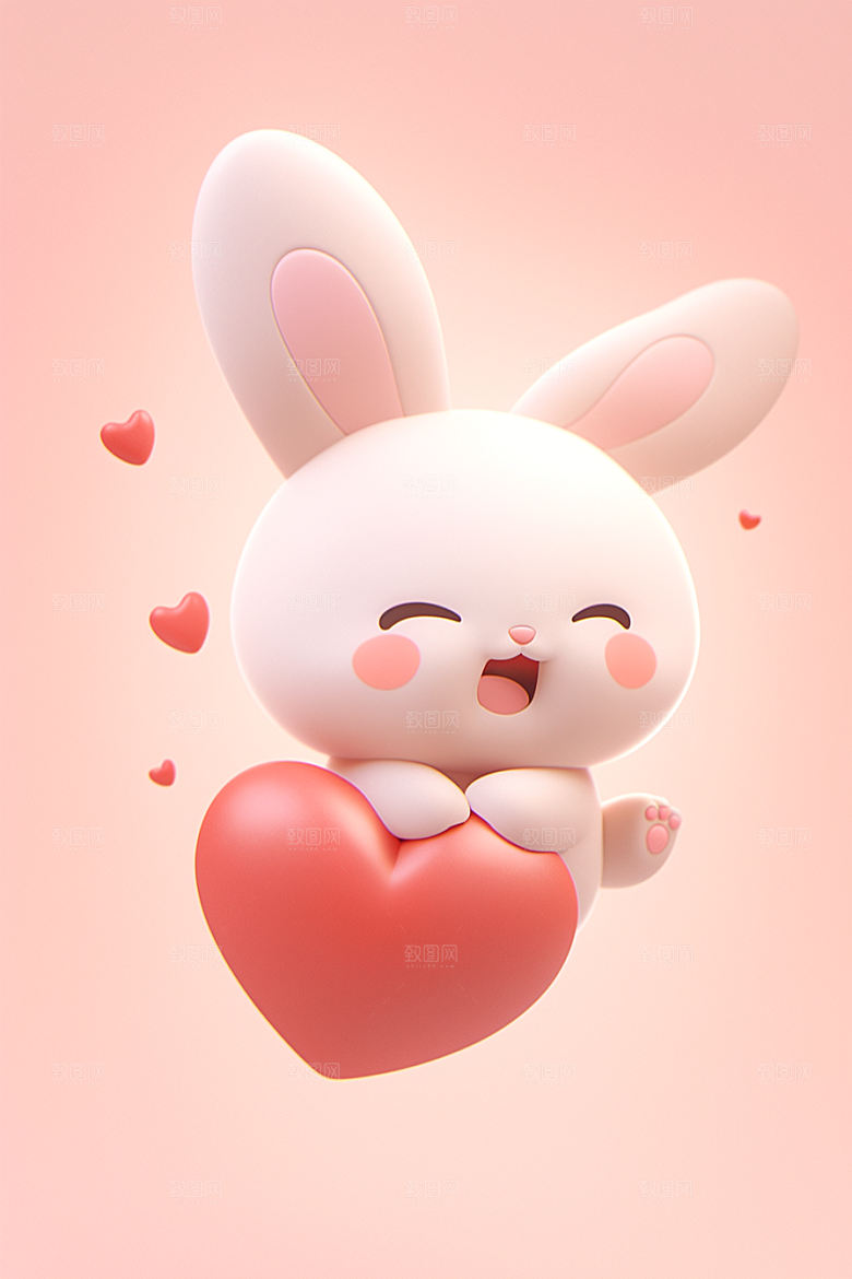 CG小兔子小动物C4D模型