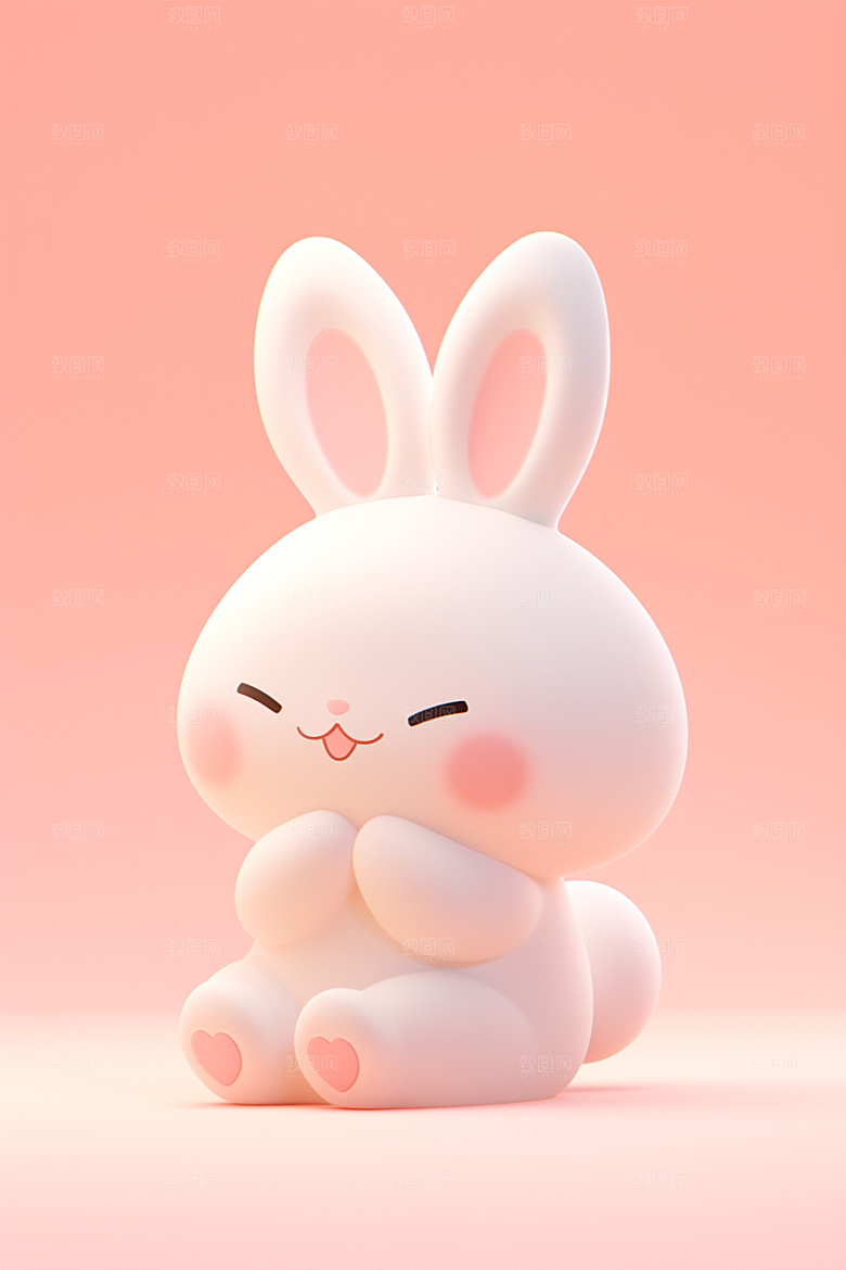 CG小兔子3D小动物模型