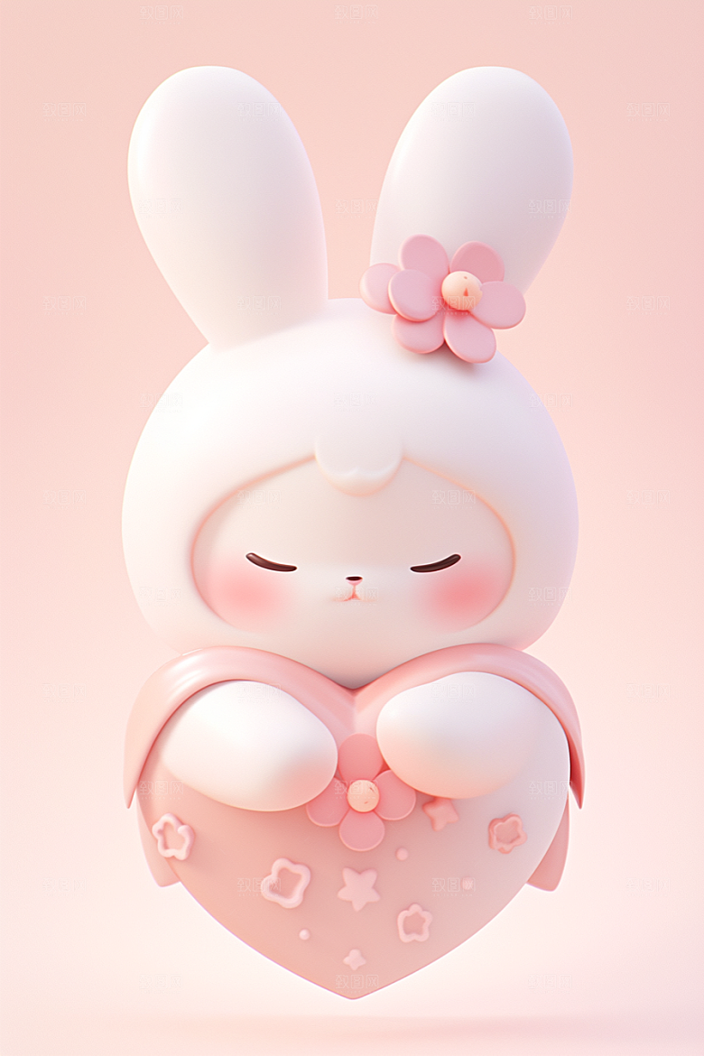 CG小兔子3D立体模型