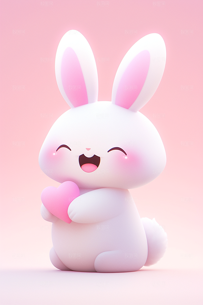 CG小兔子3D可爱模型