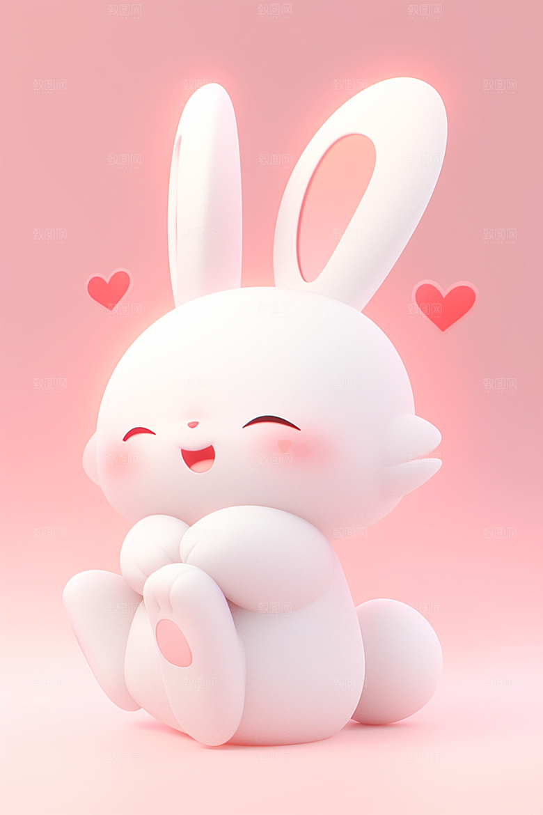 CG小兔子3D立体模型