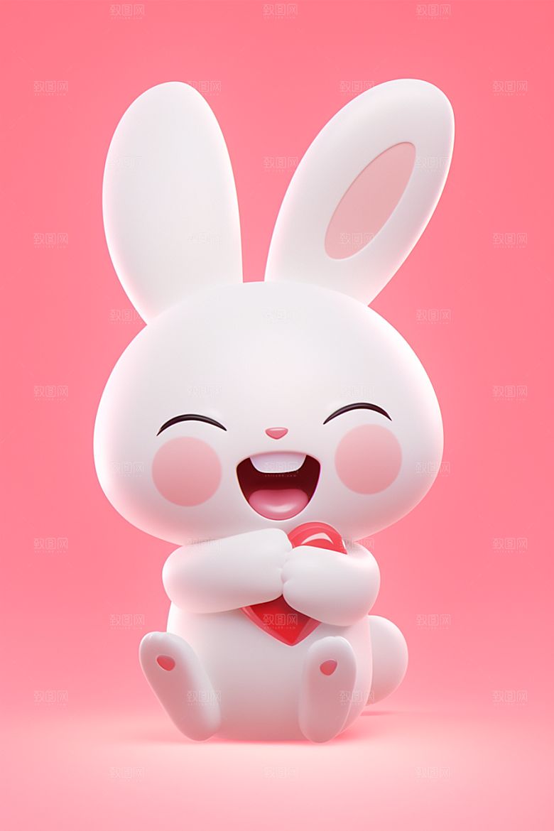 CG小兔子可爱3D模型