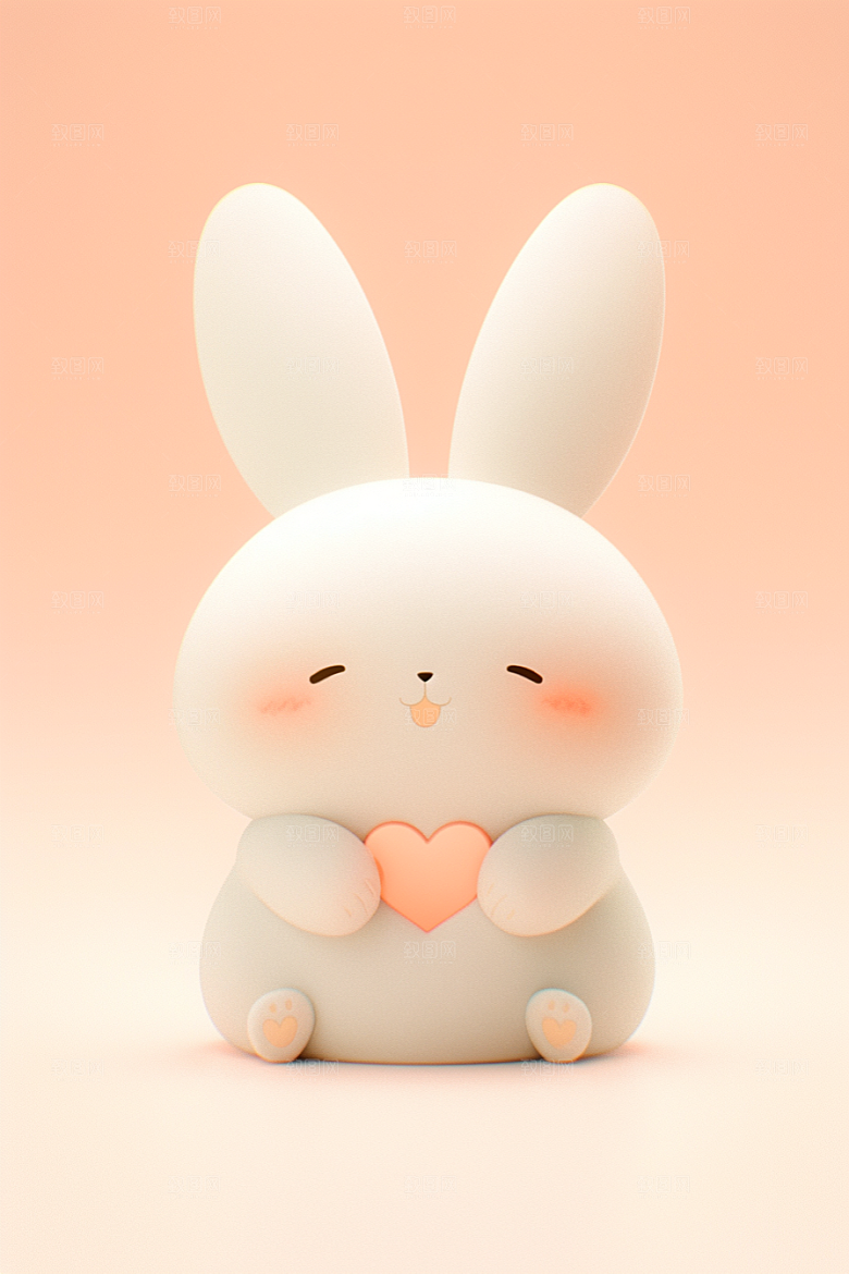 CG小兔子3D小白兔模型