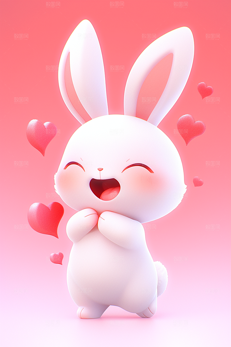 CG小兔子小动物3D模型
