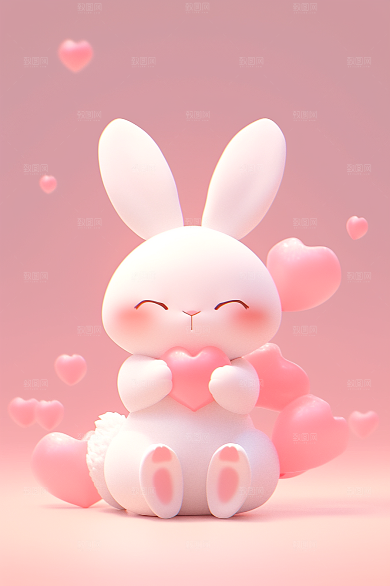 CG小兔子3D立体模型