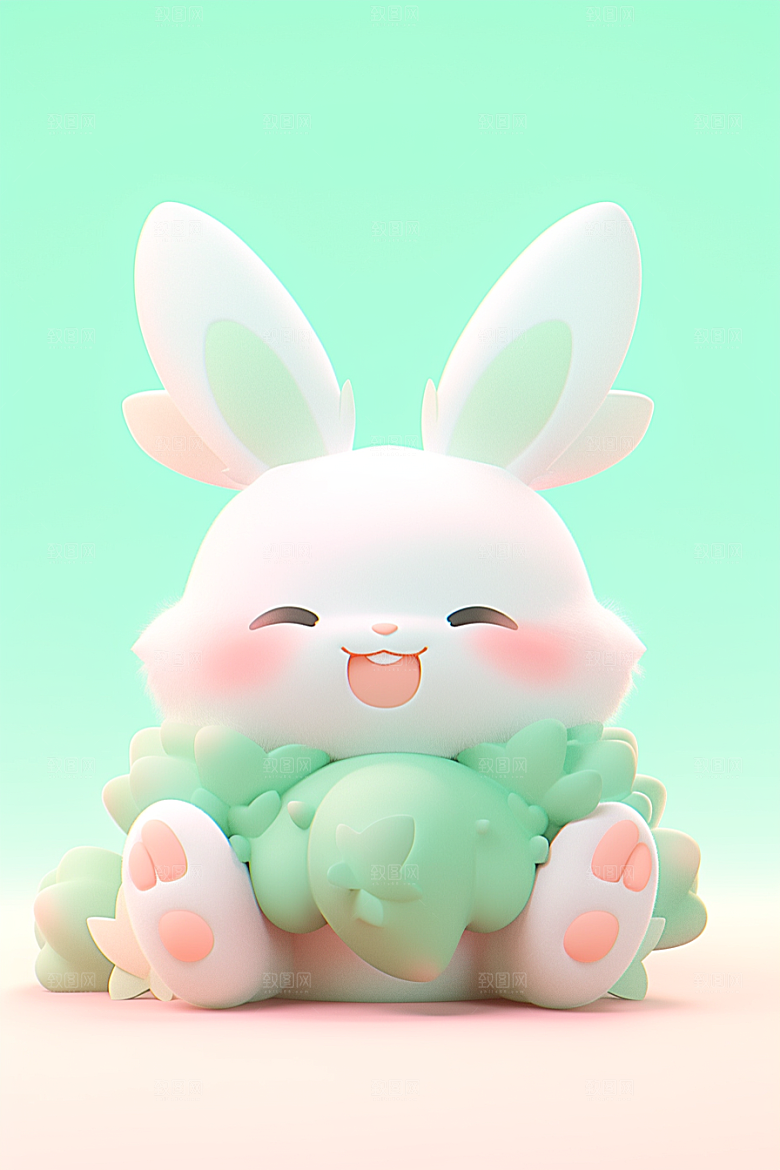 CG小兔子3D小动物模型