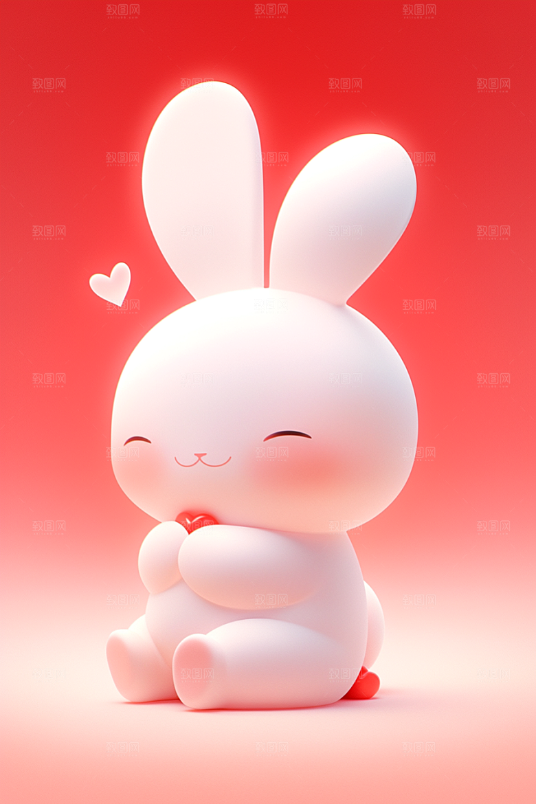 CG小兔子立体IP模型