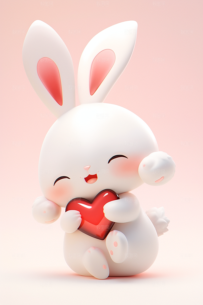 CG小兔子可爱3D模型