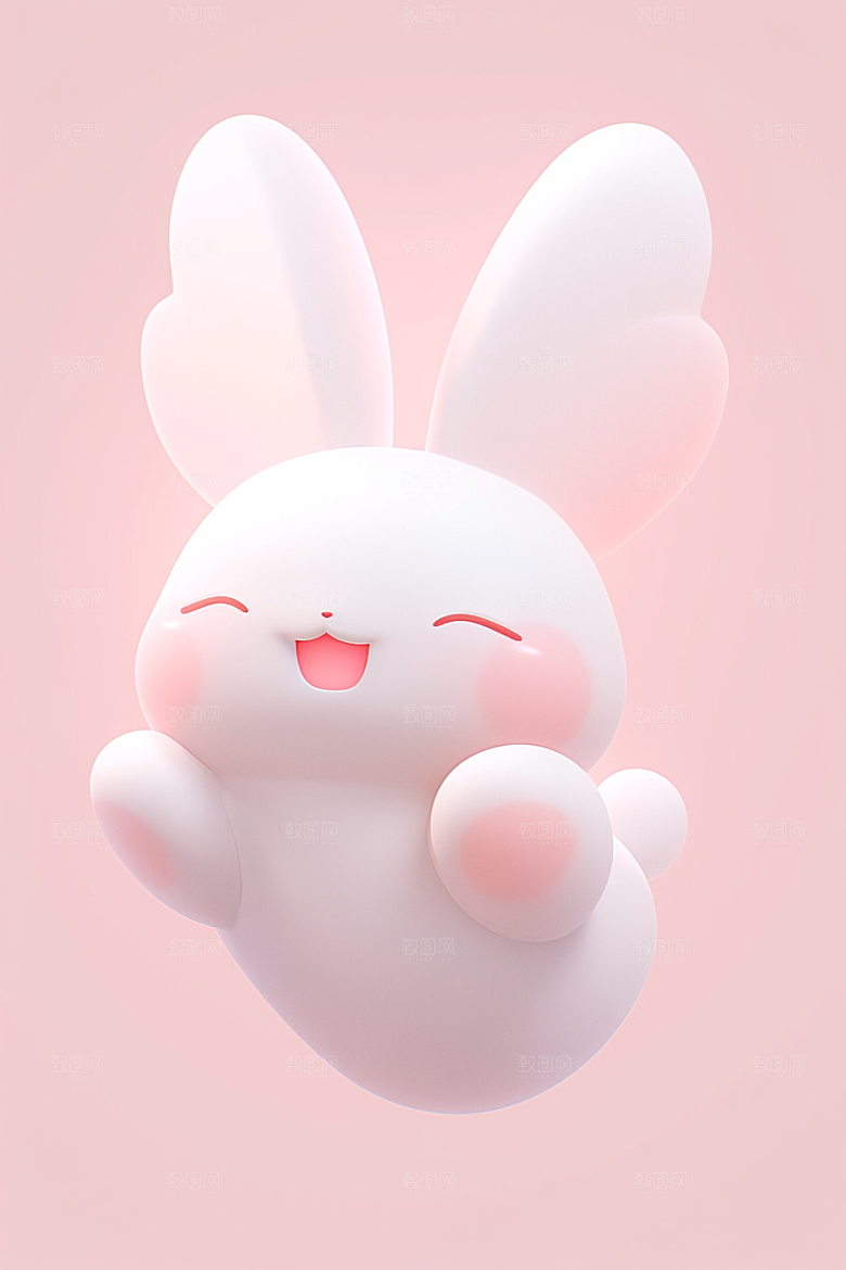 CG小兔子小动物C4D模型