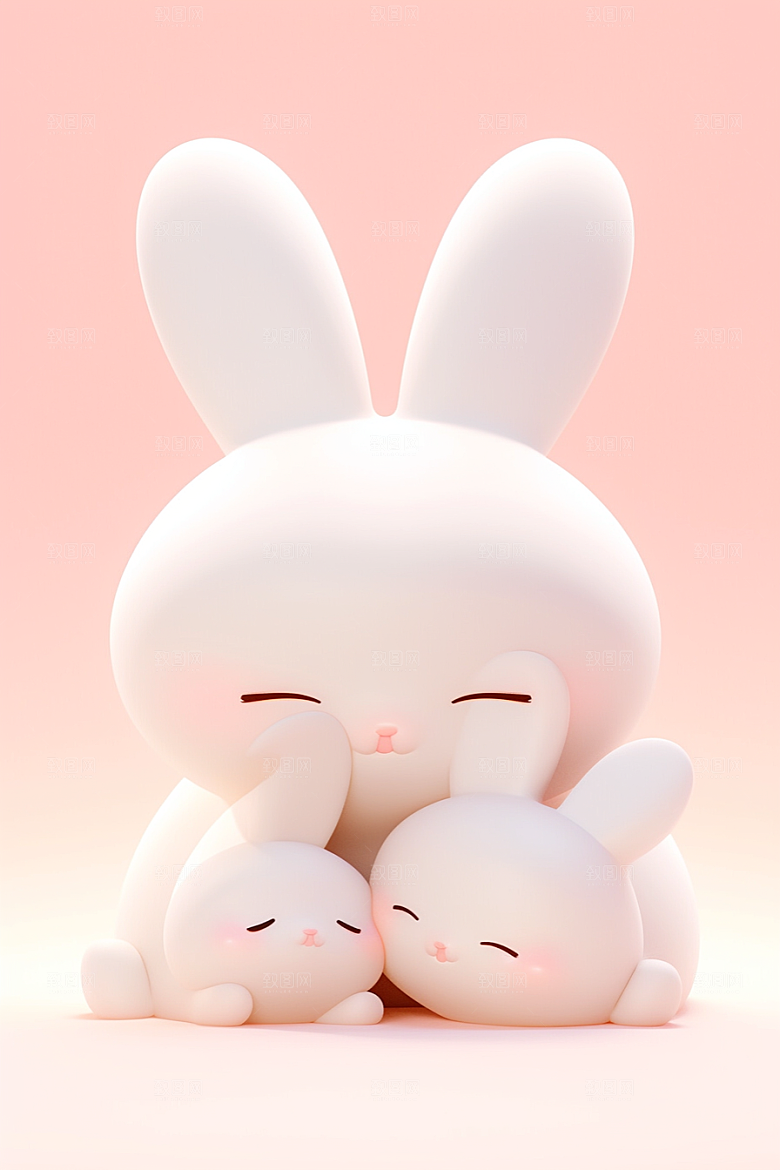 CG小兔子立体卡通模型