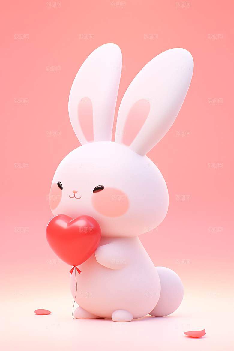 CG小兔子形象C4D模型
