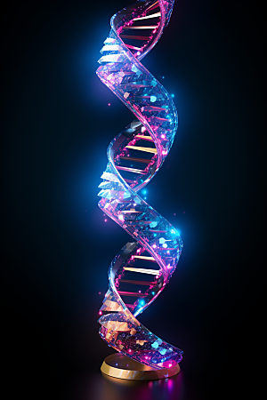 DNA螺旋结构生物医疗效果图