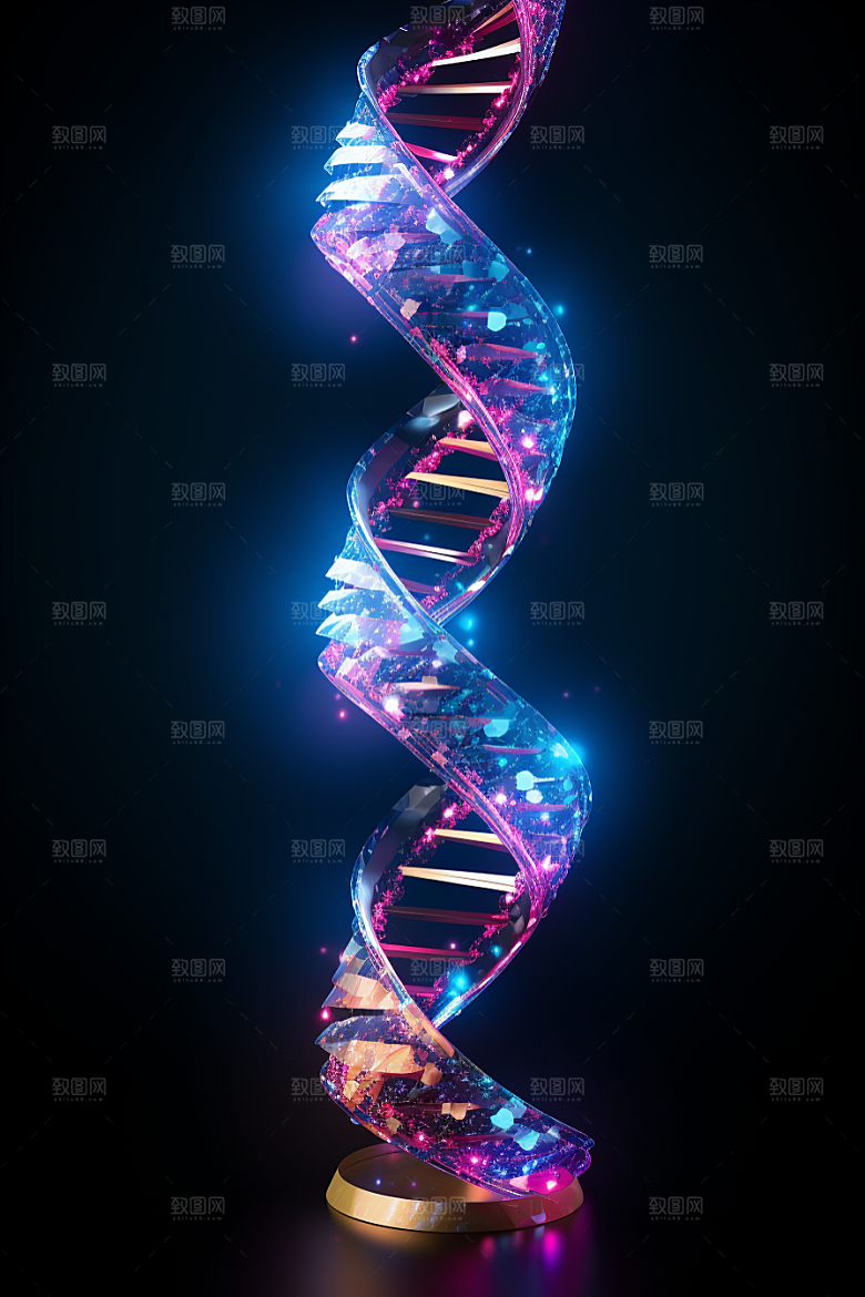 DNA螺旋结构生物医疗效果图
