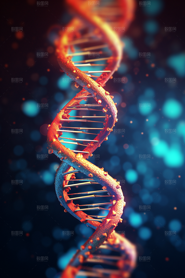 DNA螺旋结构生物基因效果图