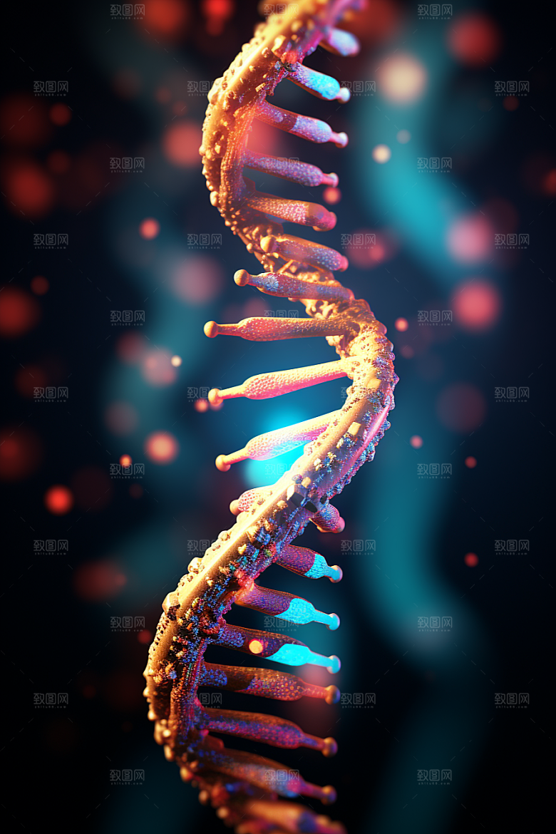 DNA螺旋结构生物医疗效果图