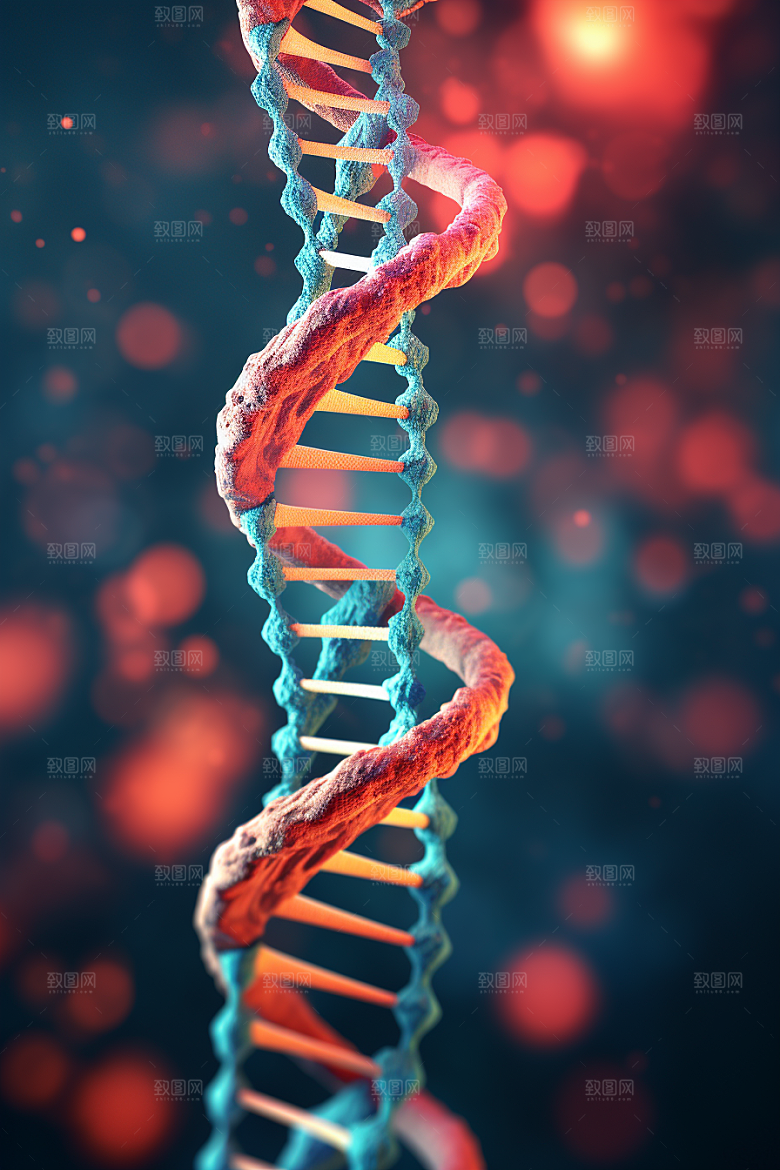 DNA螺旋结构科学高清效果图