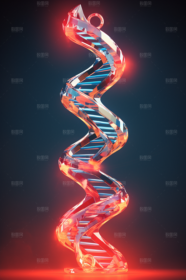 DNA螺旋结构科学医疗效果图