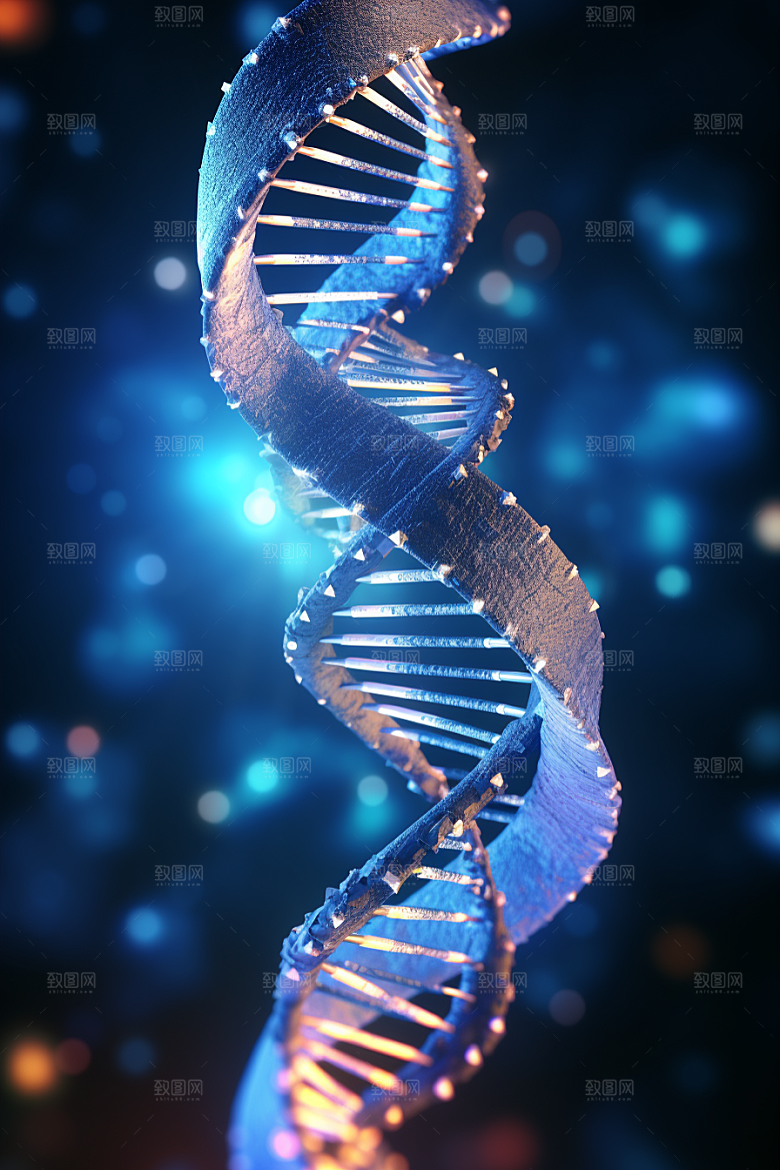 DNA螺旋结构医学科学效果图