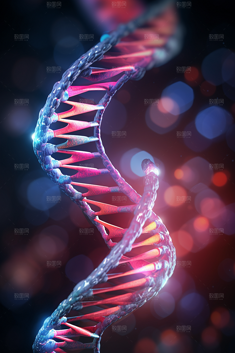 DNA螺旋结构科学医疗效果图