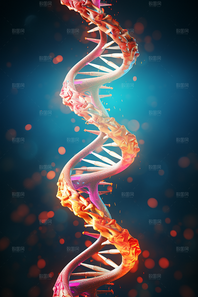 DNA螺旋结构科学医疗效果图