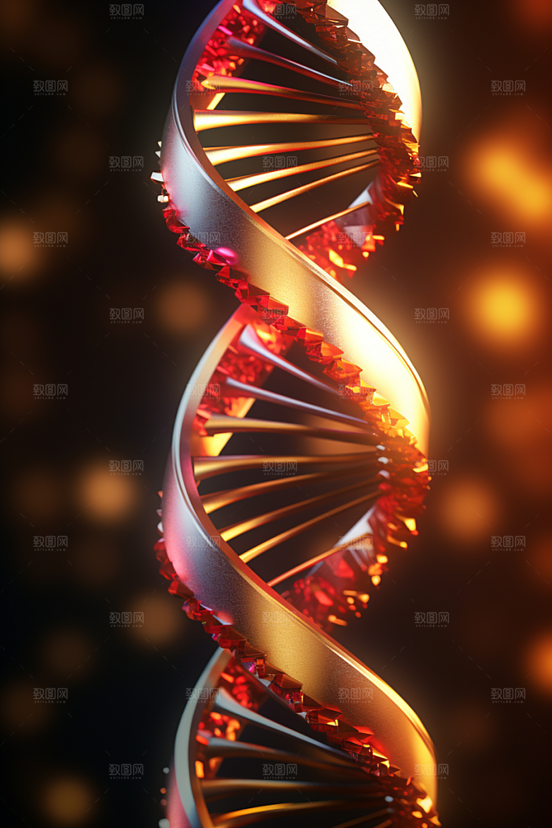 DNA螺旋结构医学生物效果图