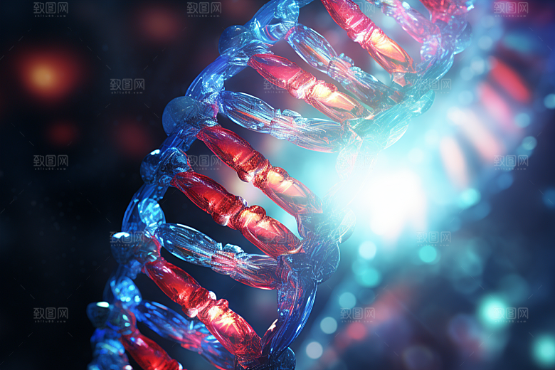 DNA螺旋结构生物基因效果图