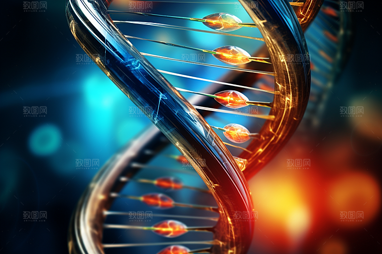 DNA螺旋结构科学医疗效果图