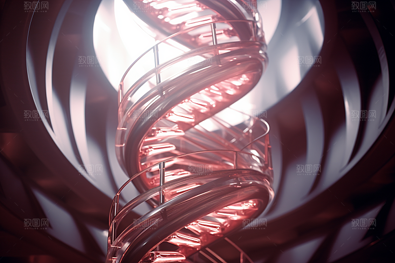 DNA螺旋结构医疗生物效果图