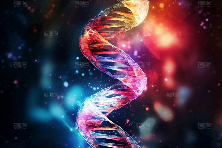 DNA螺旋结构科学基因效果图