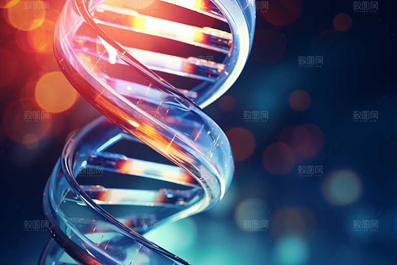 DNA螺旋结构医学生物效果图