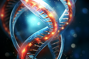 DNA螺旋结构基因科学效果图
