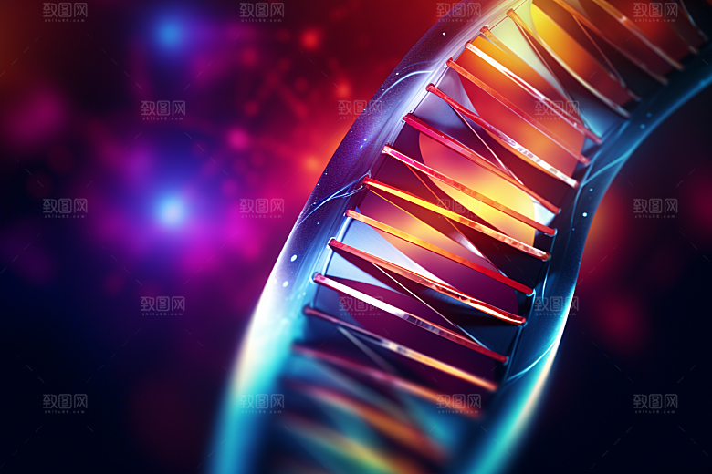 DNA螺旋结构生物科学效果图