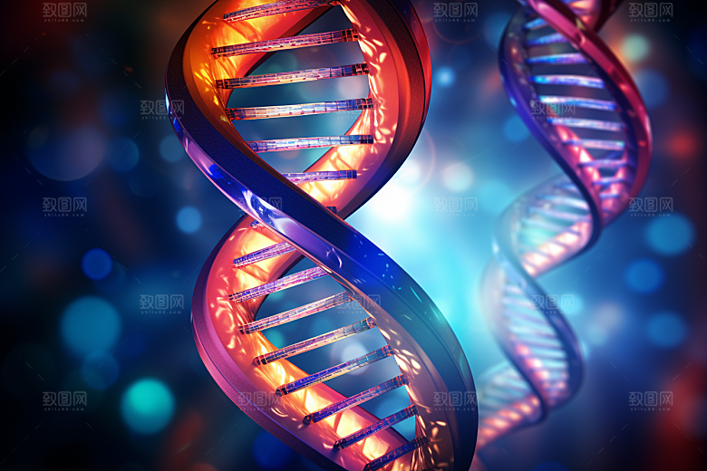 DNA螺旋结构科学基因效果图