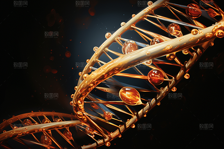 DNA螺旋结构生物医疗效果图