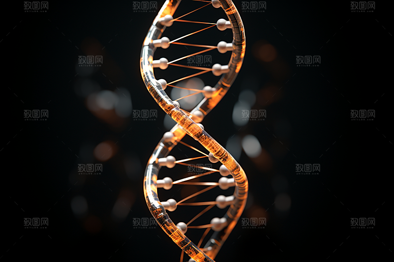 DNA螺旋结构基因科学效果图