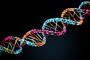 DNA螺旋结构微观高清效果图
