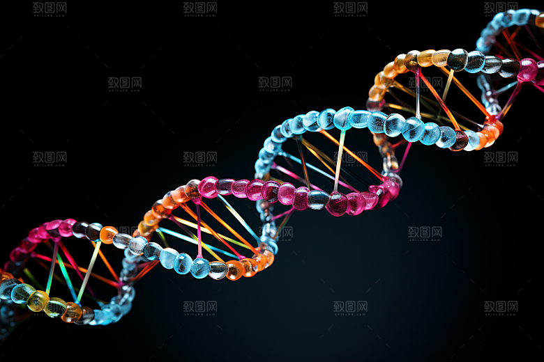 DNA螺旋结构微观高清效果图