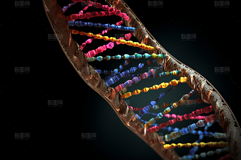 DNA螺旋结构生物高清效果图