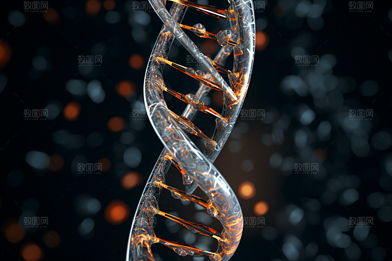 DNA螺旋结构科学高清效果图
