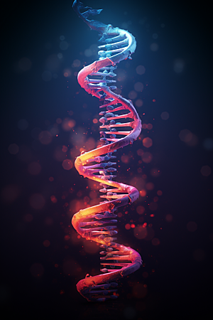 DNA螺旋结构医学生物效果图