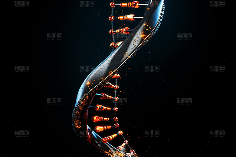 DNA螺旋结构生物高清效果图