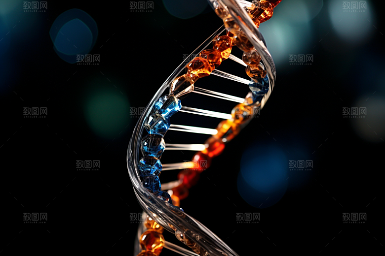 DNA螺旋结构科学高清效果图