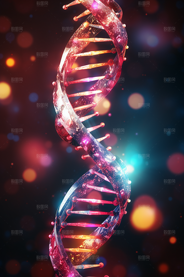 DNA螺旋结构科学基因效果图