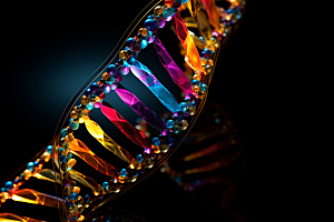 DNA螺旋结构基因立体效果图