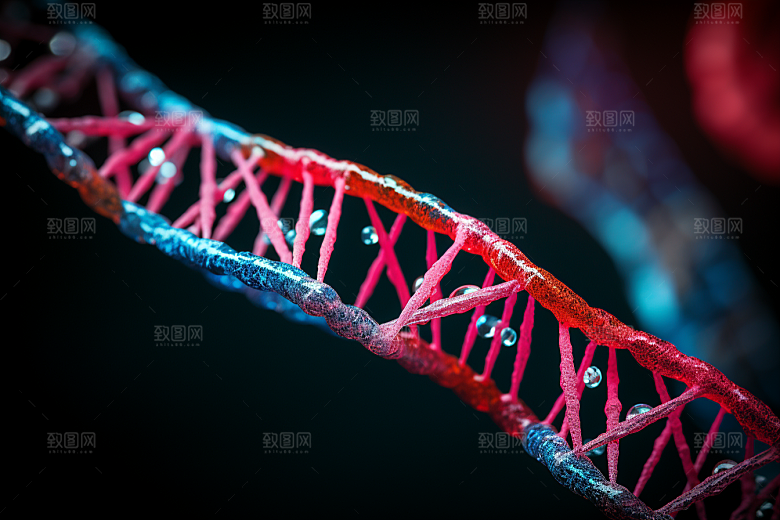 DNA螺旋结构医疗生物效果图