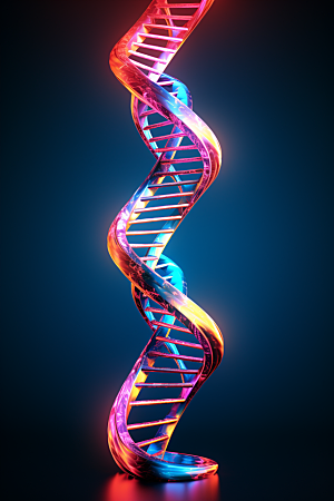 DNA螺旋结构基因科学效果图