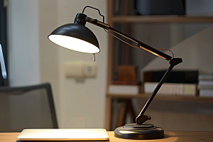 LED台灯灯光书桌摄影图