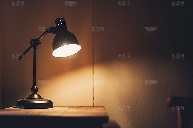 LED台灯护眼灯现代摄影图
