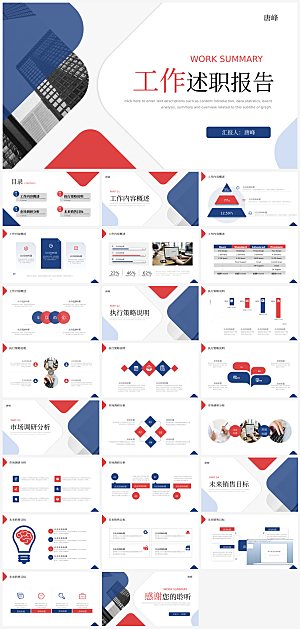 个人述职汇报报告PPT